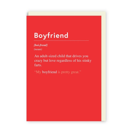 OHD Cards - Boyfriend Greeting Card (DELIVERY TO EU ONLY)