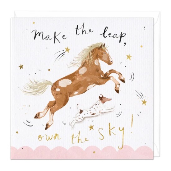 Whistlefish Card - Make the Leap Greeting Card (DELIVERY TO EU ONLY)