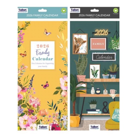 2026 Calendar - Organiser Calendar Family Home/Botanical
