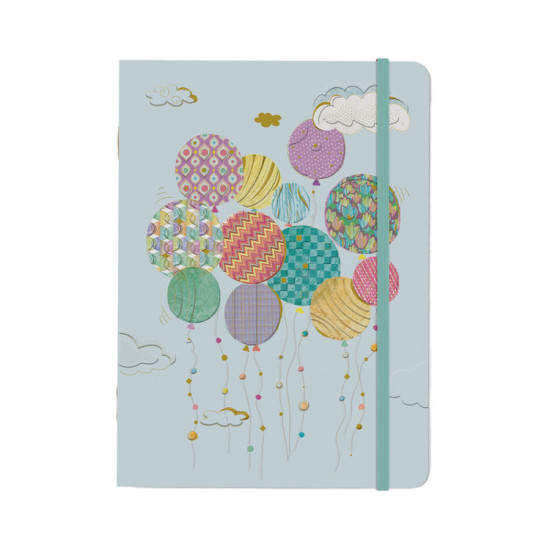 A5 Blank Notebook - Balloons