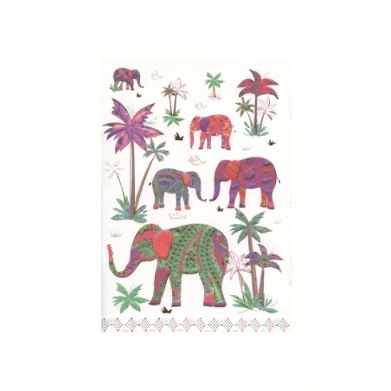 A5 Lined Notebook : Elephants (DELIVERY TO EU ONLY)