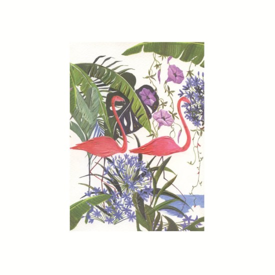 A5 Lined Notebook : Flamingos (DELIVERY TO EU ONLY)