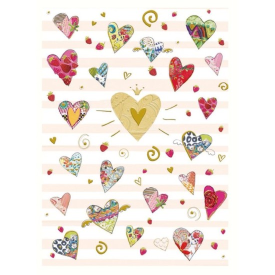A5 Lined Notebook : Hearts (DELIVERY TO EU ONLY)