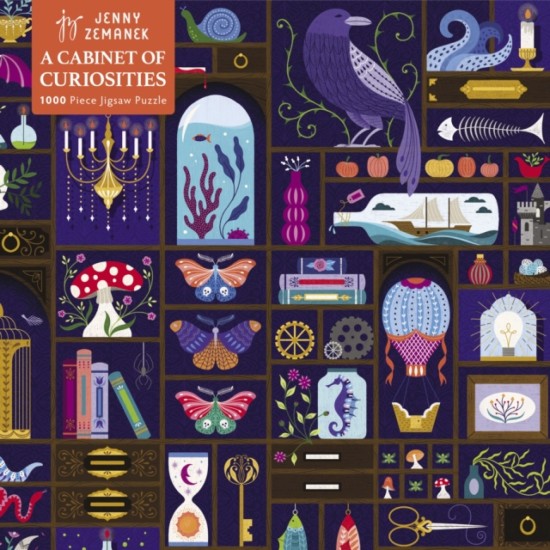Adult Jigsaw Puzzle Jenny Zemanek : A Cabinet of Curiosities : 1000-piece Jigsaw Puzzles