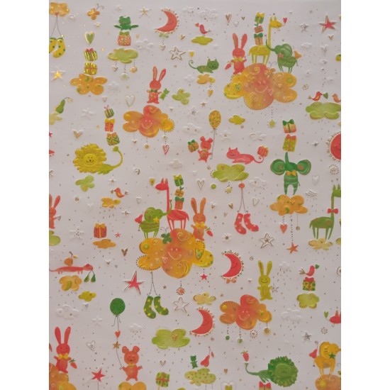 Animals Children's Gift Wrap / Sheet wrap (DELIVERY TO EU ONLY)