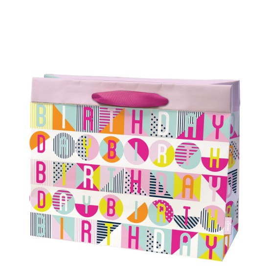 Birthday Pop Fuchsia Medium Gift Bag