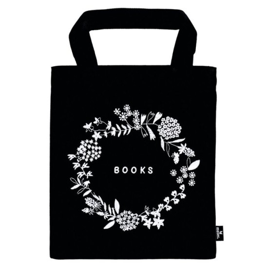 Book Bag - Book and flower Design (DELIVERY TO EU ONLY)