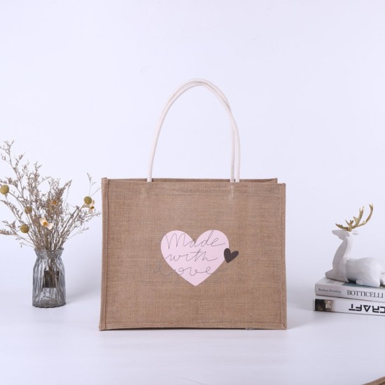 Book Bag - Jute Bag Made With Love (DELIVERY TO SPAIN ONLY)