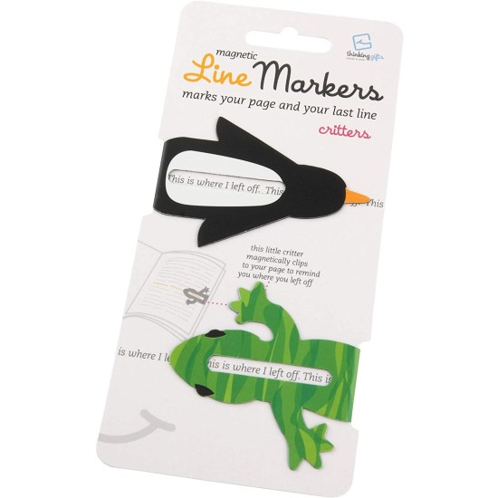Bookmark - Line Marker Magnetic Bookmarks Critters (Delivery to EU Only)