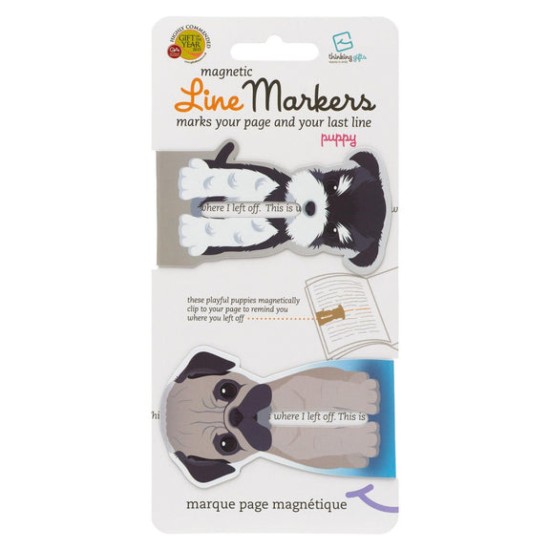 Bookmark - Line Marker Magnetic Bookmarks Dogs (Delivery to EU Only)