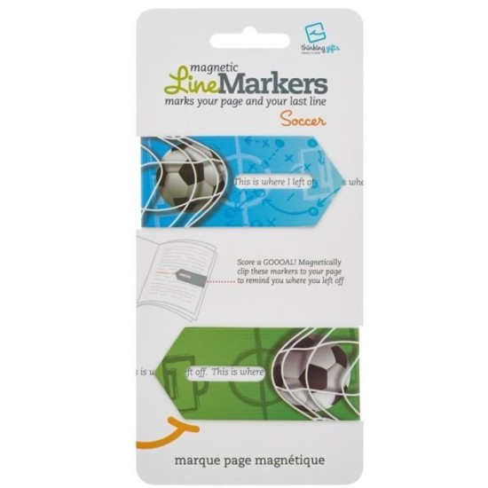 Bookmark - Line Marker Magnetic Bookmarks Football