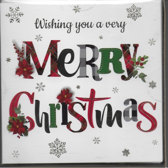 Boxed Christmas Cards - Merry Christmas/Christmas Wishes (DELIVERY TO EU ONLY)