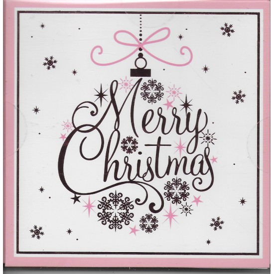 PS Boxed Christmas Cards - Pink Christmas Trees (DELIVERY TO EU ONLY)