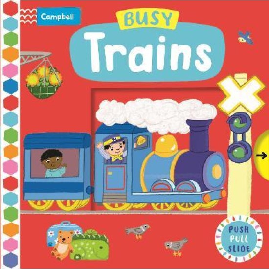 Busy Trains (Push Pull and Slide Tabs)