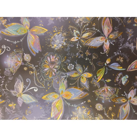 Butterflies Dark Background Gift Wrap / Sheet wrap TSKY