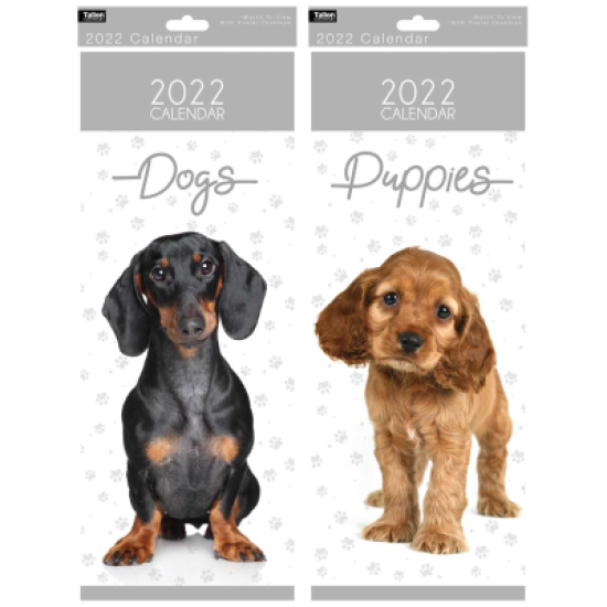 Calendar 2022 : Puppies / Dogs (DELIVERY TO SPAIN ONLY)