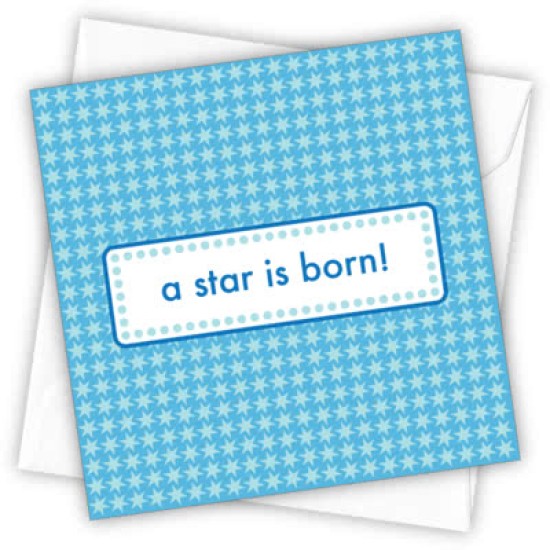 Cardtastic: A Star is Born (Blue) Greeting Card (DELIVERY TO EU ONLY)