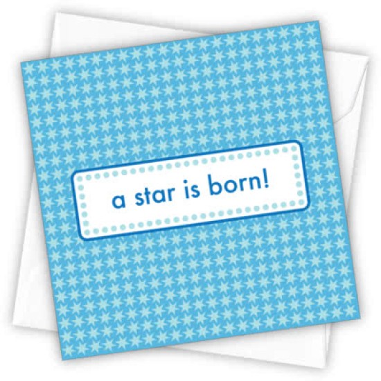 Cardtastic: A Star is Born (Blue) Greeting Card (DELIVERY TO EU ONLY)