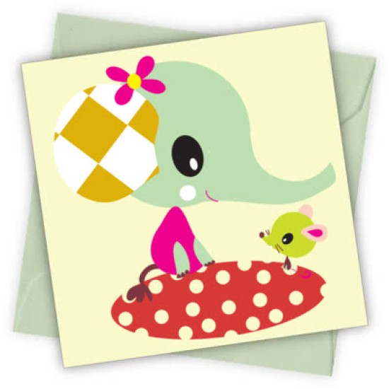 Cardtastic: Elephant Greeting Card (DELIVERY TO EU ONLY)