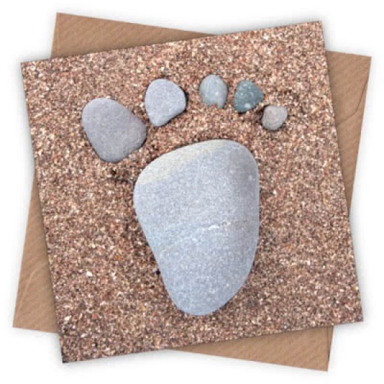 Cardtastic: Footprint Greeting Card (DELIVERY TO EU ONLY)