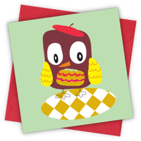 Cardtastic: Owl Greeting Card (DELIVERY TO EU ONLY)