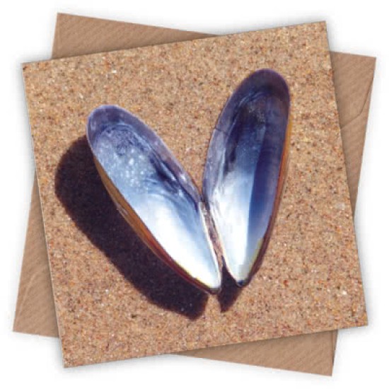 Cardtastic: Shell heart Greeting Card (DELIVERY TO EU ONLY)
