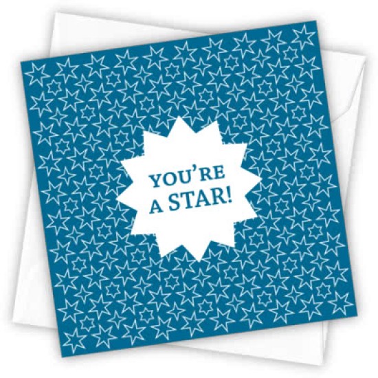 Cardtastic: You're a star! Mini Message card (DELIVERY TO EU ONLY)