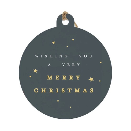 Christmas Gift Tag Single - Starry Night Merry Christmas