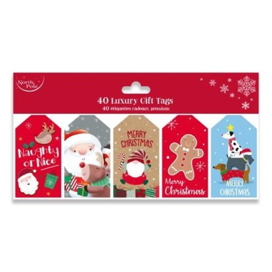 Christmas Gift Tags - 40 pack 