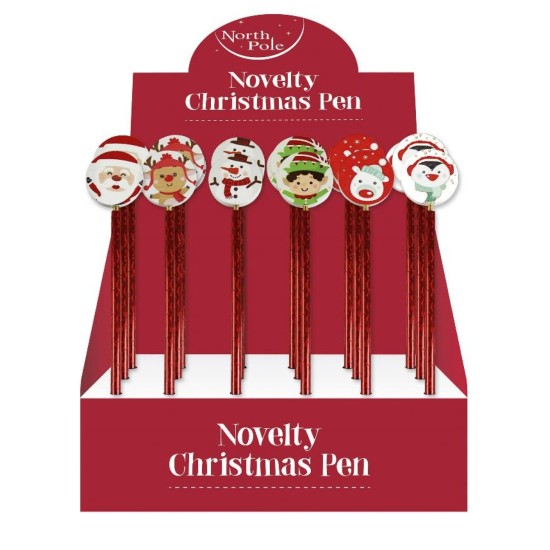 Christmas Novellty Pens : Xmas Characters