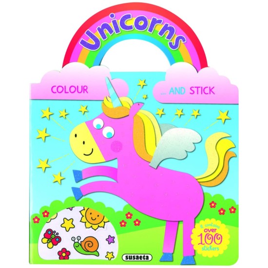 Colour and Stick Unicorns Pink