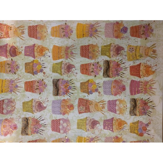 Cupcakes & Cakes Gift Wrap / Sheet wrap TSKY