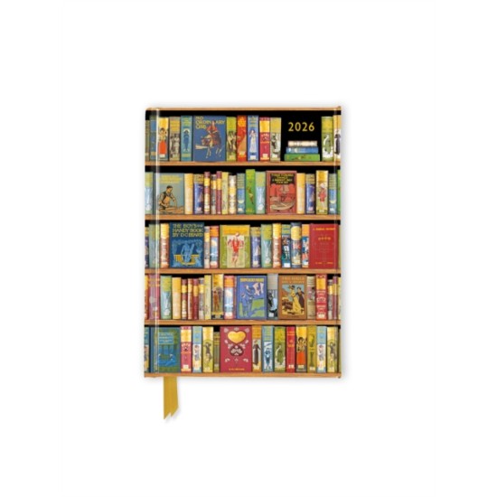 Diary 2026 - Bodleian Libraries: Bookshelves Luxury Pocket Diary Planner - Week to View