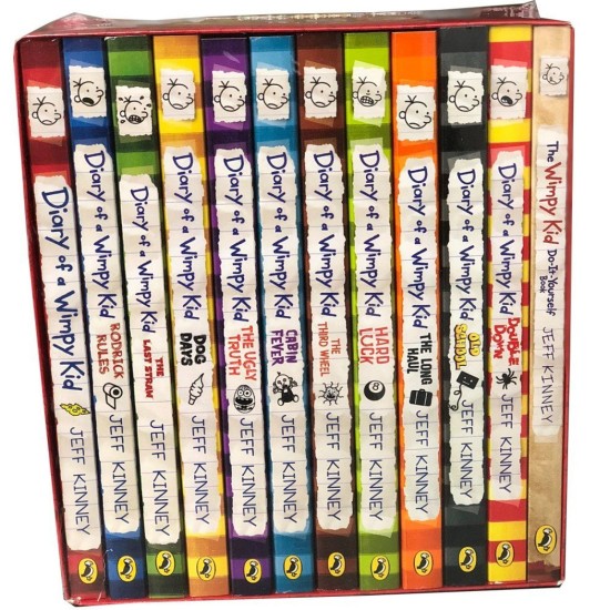 Diary of a Wimpy Kid Box Set - 12 book collection - Jeff Kinney - DELIVERY TO EU ONLY