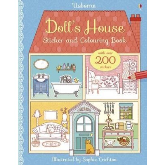 Doll's House Sticker and Colouring Book