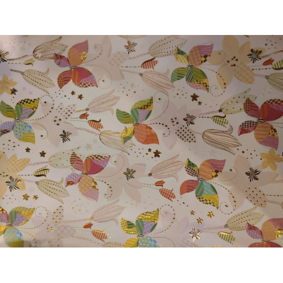 Flowers & Butterflies Gift Wrap / Sheet wrap TSKY