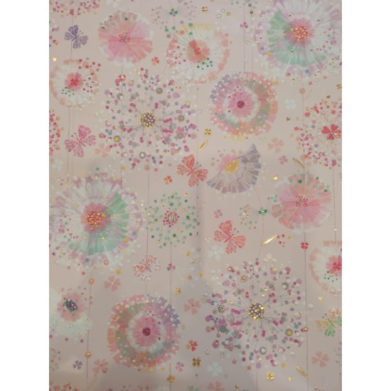 Flowers Gift Wrap / Sheet wrap (DELIVERY TO EU ONLY)