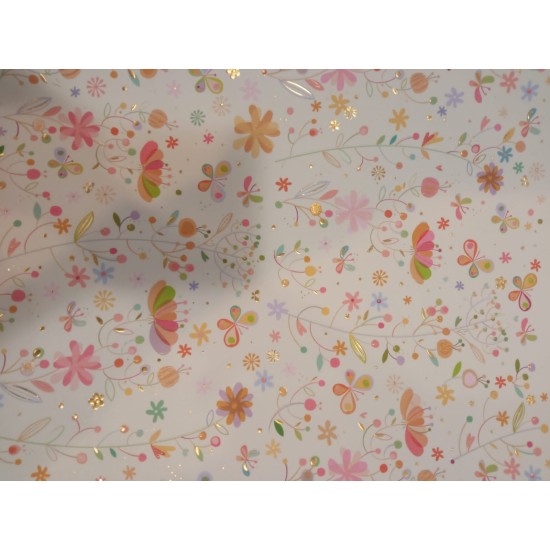 Flowers and Butterflies Gift Wrap / Sheet wrap (DELIVERY TO EU ONLY)