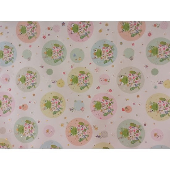 Frogs Children's Gift Wrap / Sheet wrap (DELIVERY TO EU ONLY)
