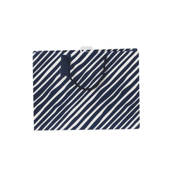 Gift Bag Blue Diagonal Stripes (DELIVERY TO EU ONLY)