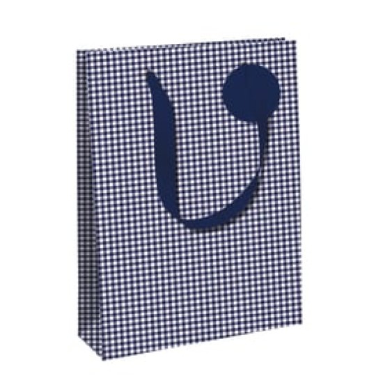 Gift Bag Blue with Dots : Portrait