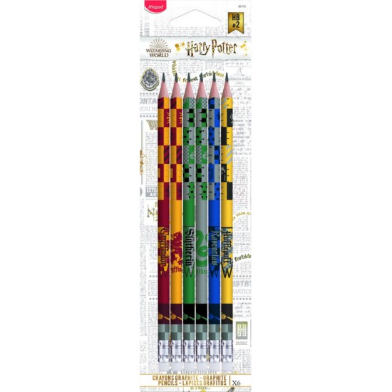 Harry Potter Set of 6 Pencils (DELIVERY TO EU ONLY)