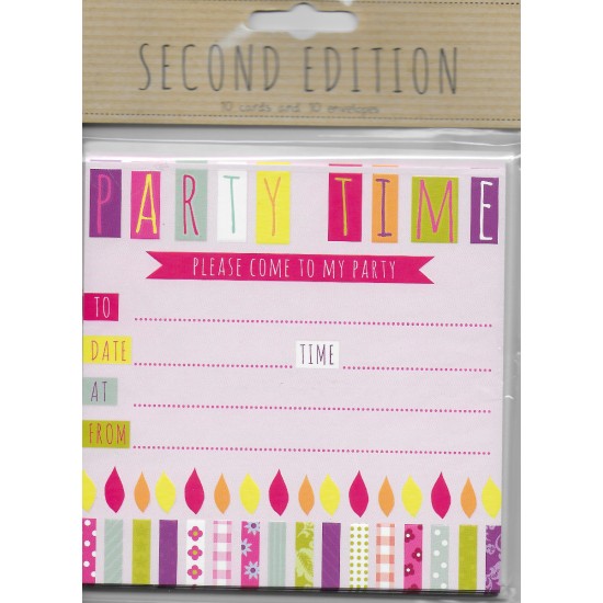 Invitations - Party Time candles