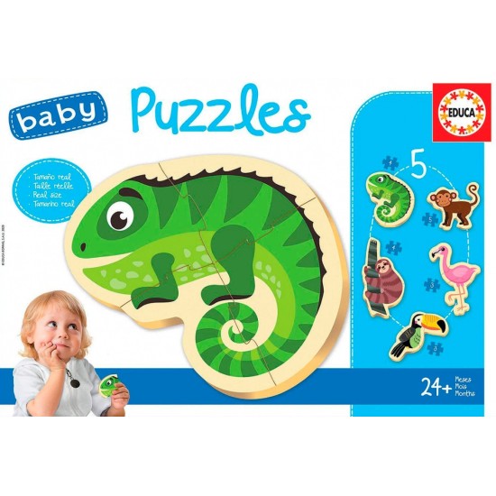 Jigsaw: Baby Puzzles Tropical Animals 24+ Months (DELIVERY TO EU ONLY)