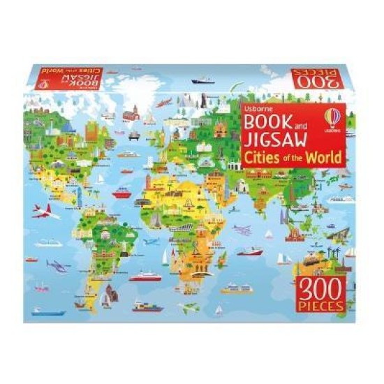 Jigsaw With A Book Cities of the World (300 Pieces)