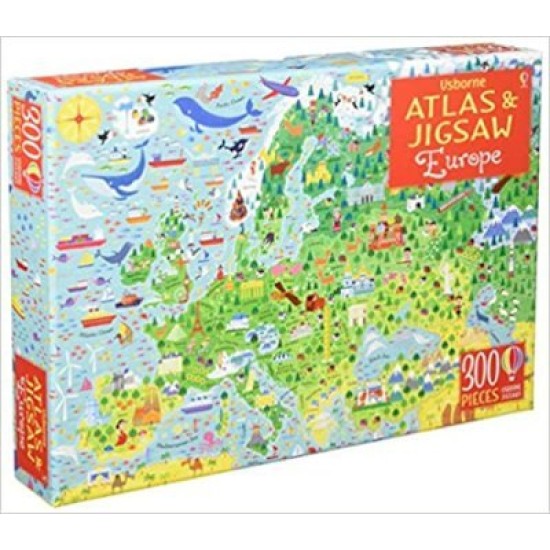 Jigsaw With A Book Europe Atlas (300 pieces)