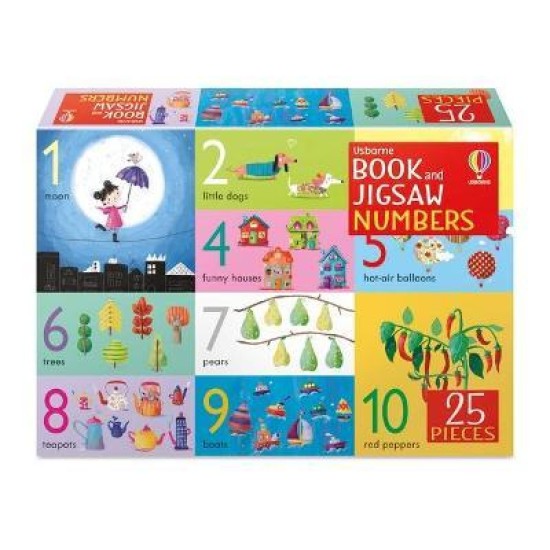 Jigsaw With A Book Numbers (25 Pieces)