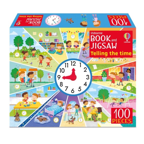 Jigsaw With A Book Telling the Time (100 pieces)