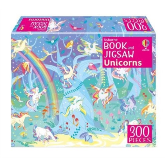 Jigsaw With A Book Unicorns (300 Pieces)