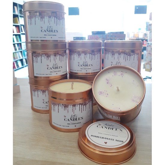 Kat's Candles : Peony Blush Suede Vegan Candle (DELIVERY TO SPAIN ONLY)